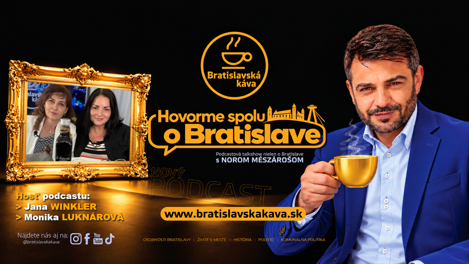 JANA WINKLER a MONIKA LUKNÁROVÁ – podcast Bratislavská káva